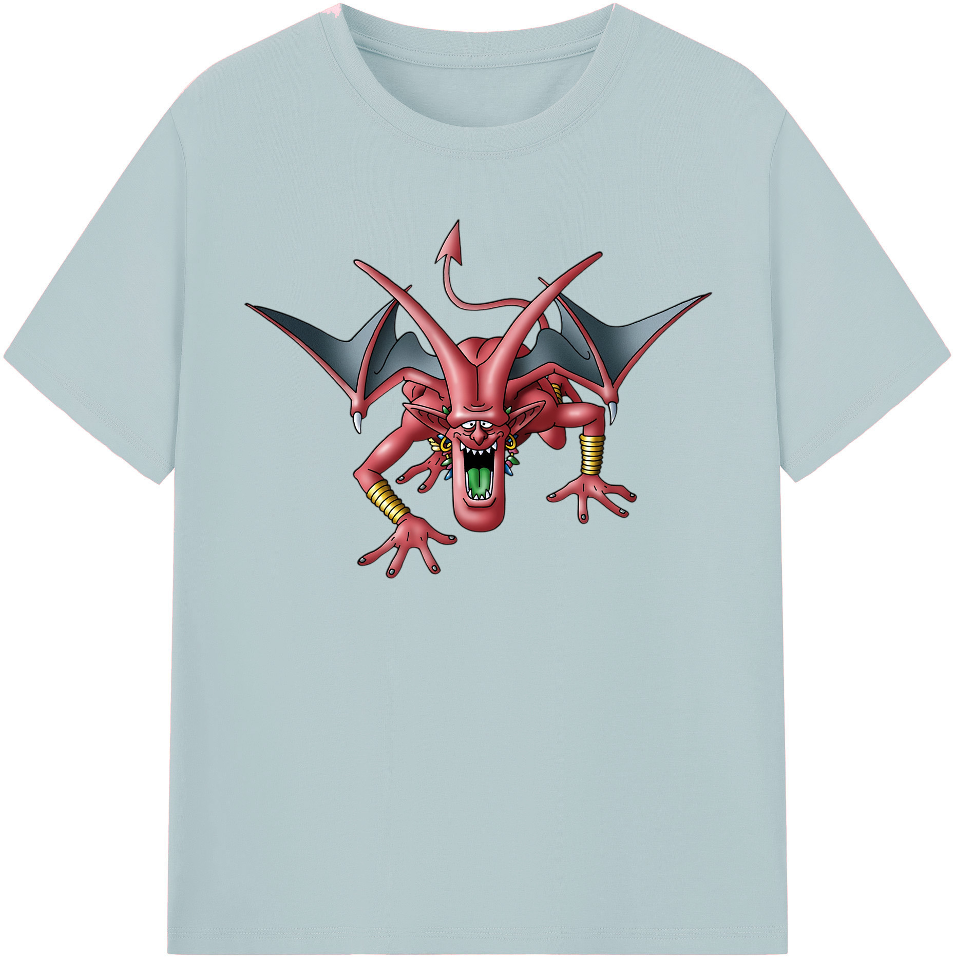 （画像用） ドラゴンクエスト Doragon Kuesuto Dragon Quest 綿100％半袖Tシャツ（フロントプリント）